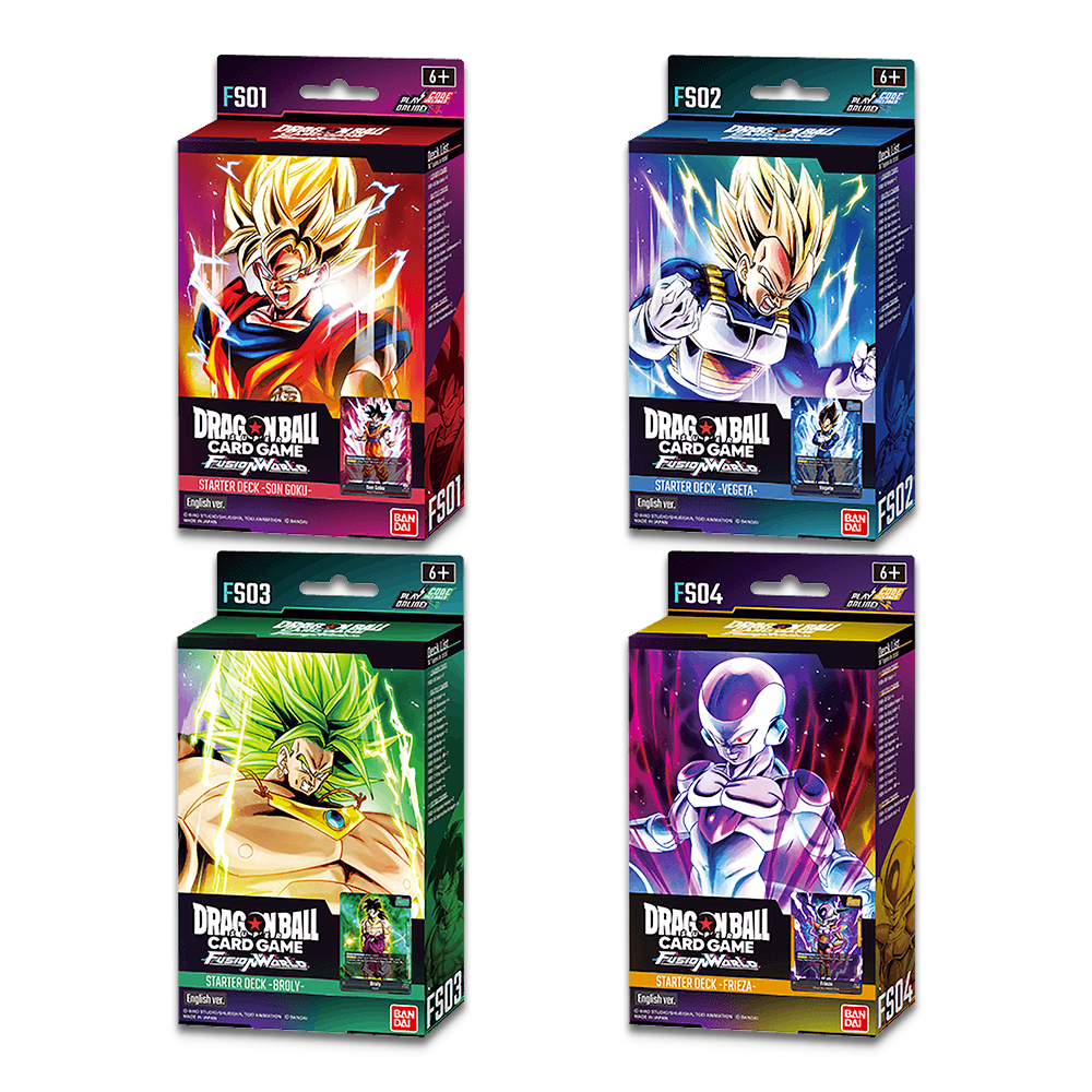 Dragon Ball Super CG Fusion World Starter Deck Bundle Eclipse Cards