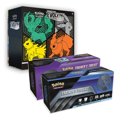 Pokémon TCG: Evolving Skies Elite Trainer Box & Double Trainer Tool Kit Bundle Green