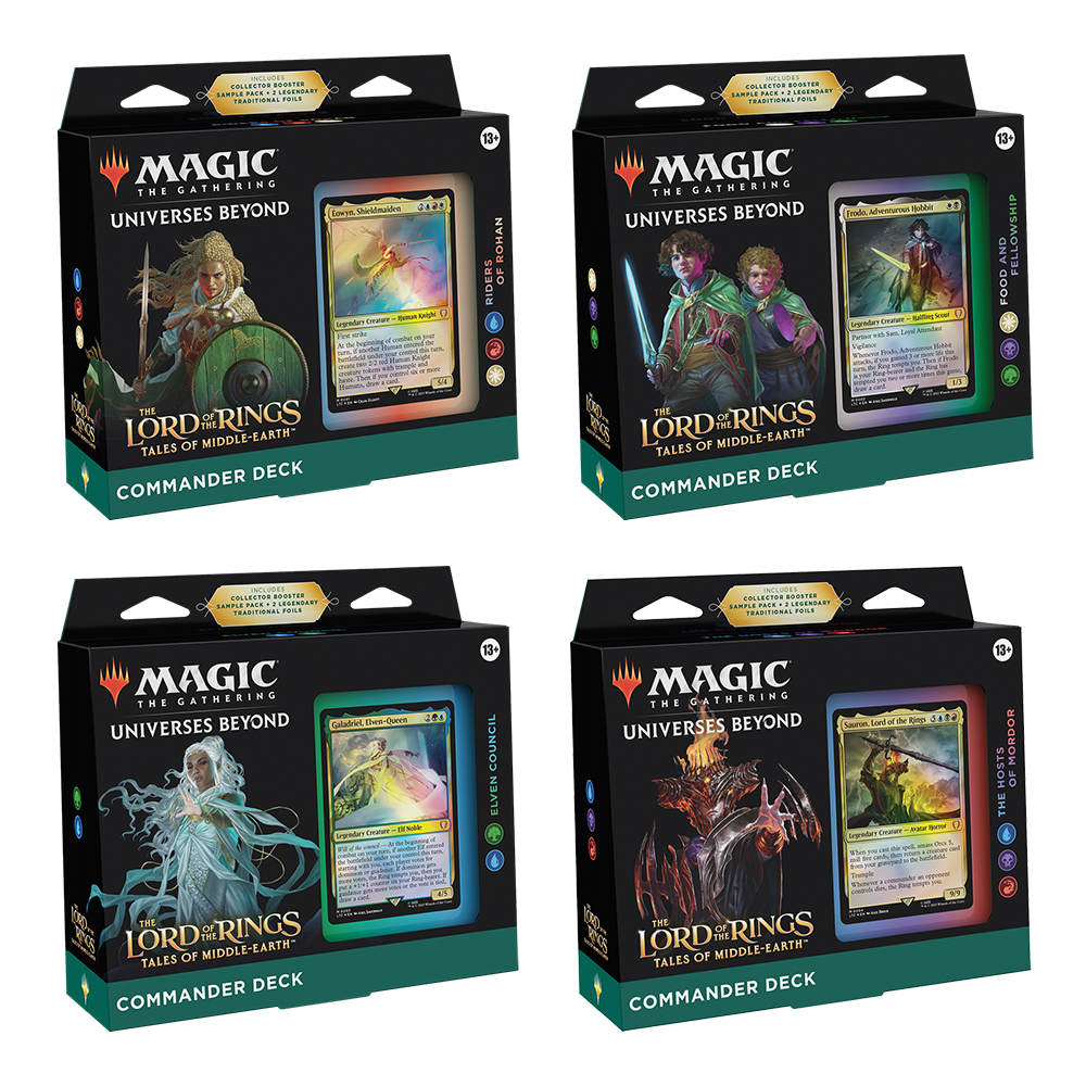 Magic: The Gathering The Lord of the Rings: Tales of Middle-earth Commander Deck Bundle