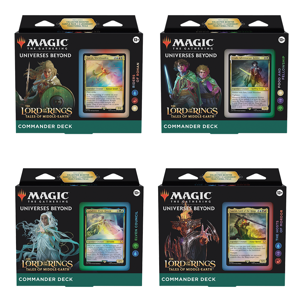mtg commander deck bundle Magic the Gathering: Fallout Display (Set of 4) This Red Starter Commander Deck: First Flight