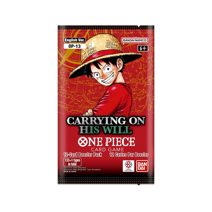 One Piece Card Game: Carrying His Will [OP-13] Booster Pack