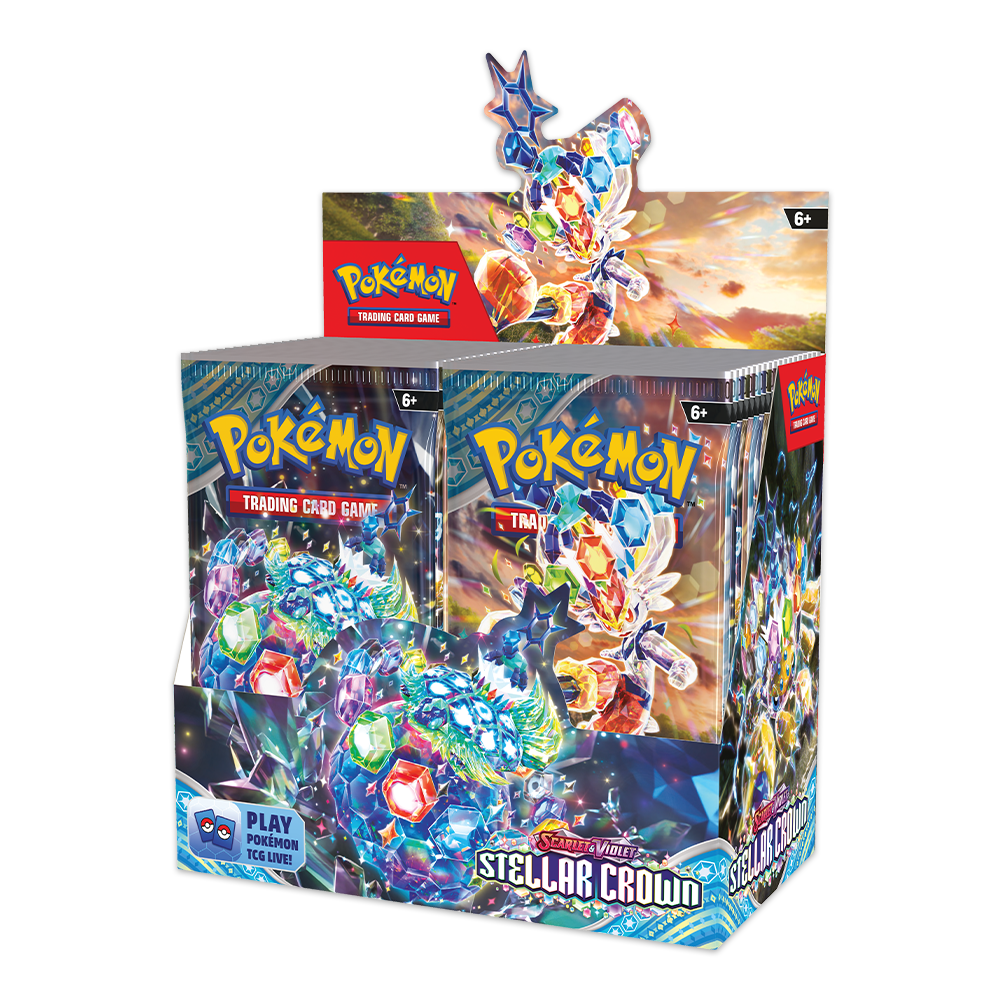 Pokémon TCG: Scarlet & Violet – Stellar Crown Booster Box Display
