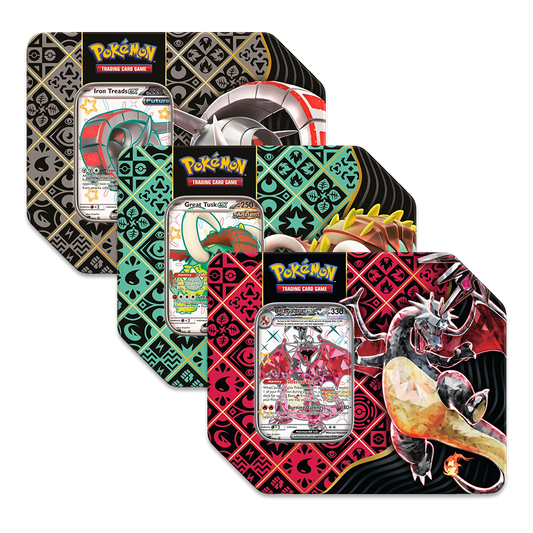 Pokémon TCG: Scarlet & Violet – Paldean Fates 5-Booster Tin Bundle