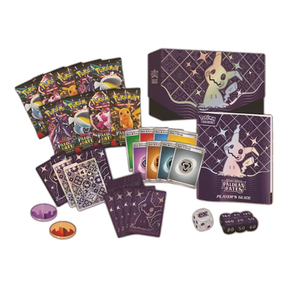 Pokémon TCG: Scarlet & Violet — Paldean Fates Elite Trainer Box Components