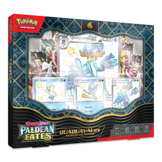 Pokémon TCG: Scarlet & Violet – Paldean Fates Premium Collection Shiny Quaquaval ex