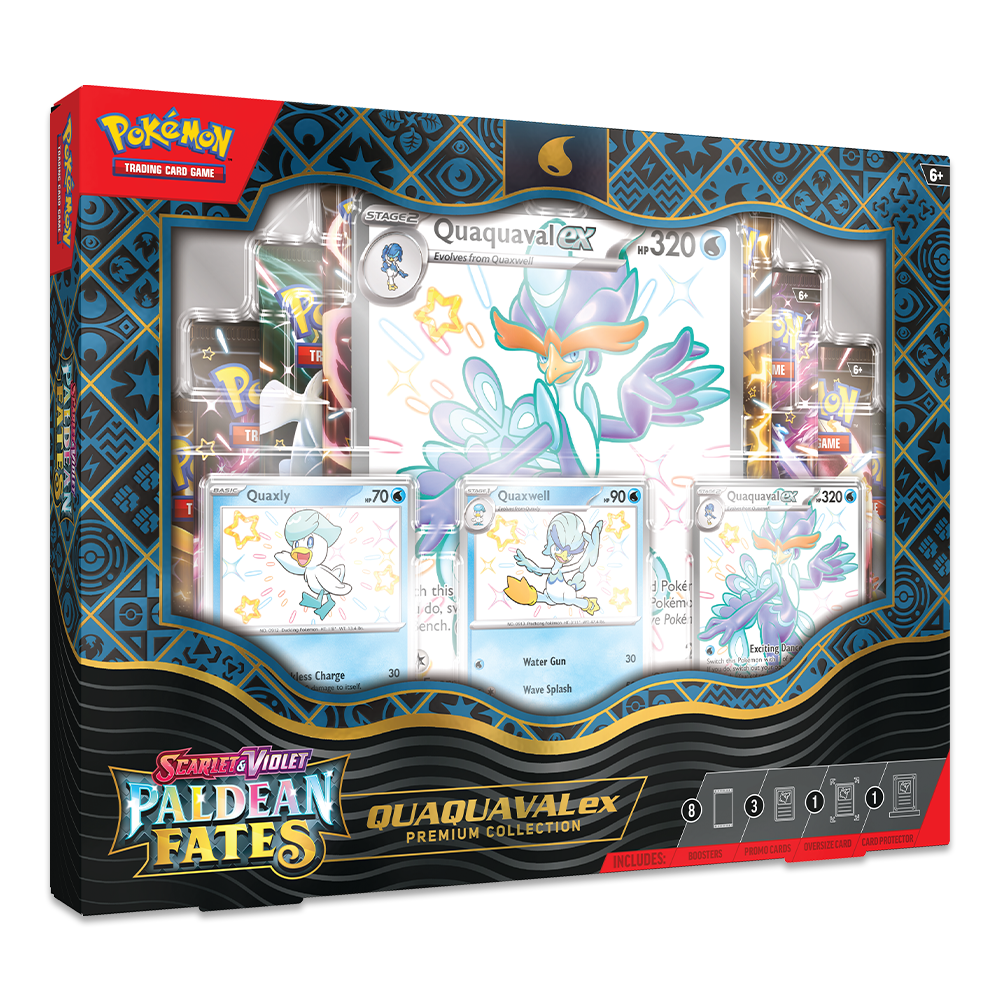 Pokémon TCG: Scarlet & Violet – Paldean Fates Premium Collection Shiny Quaquaval ex
