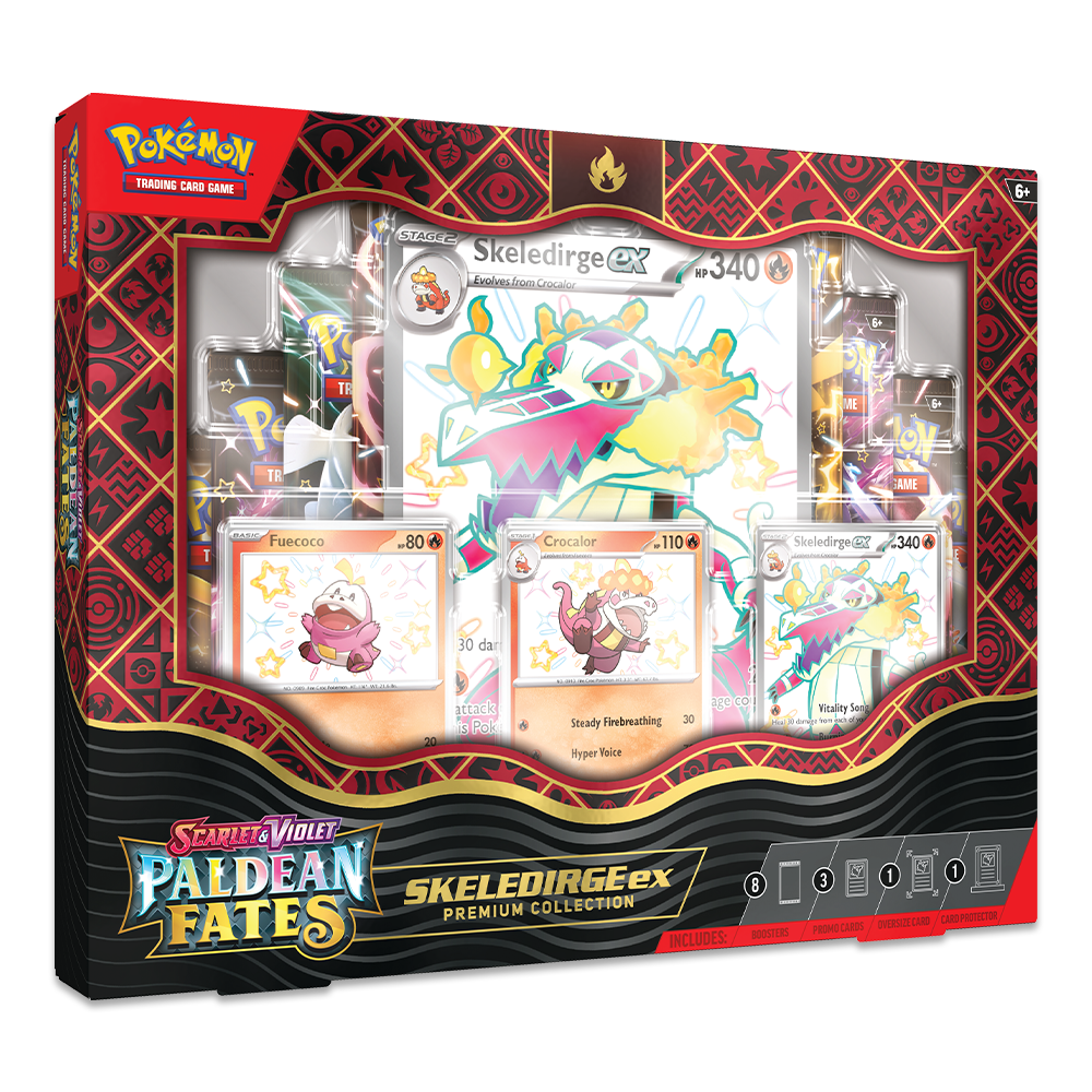 Pokémon TCG: Scarlet & Violet – Paldean Fates Premium Collection Shiny Skeledirge ex