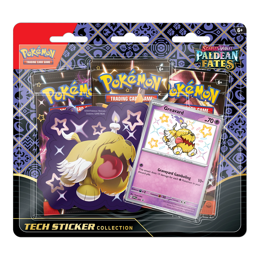 Pokémon TCG: Scarlet & Violet — Paldean Fates Tech Sticker Collection ...