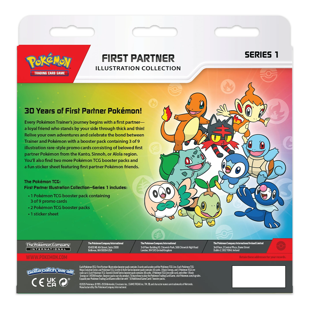 Pokémon TCG: First Partner Illustration Collection – Series 1 Back