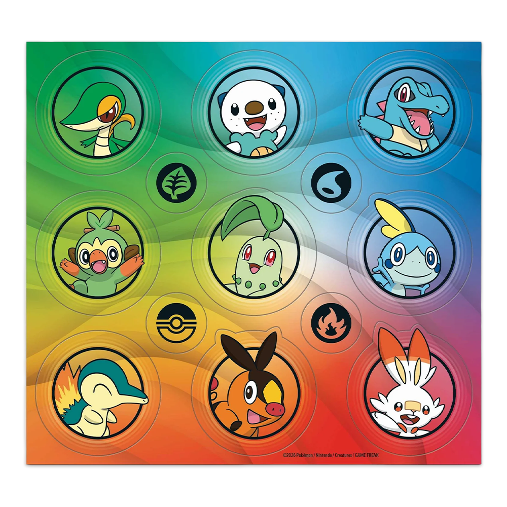 Pokémon TCG: First Partner Illustration Collection – Series 2 Stickers
