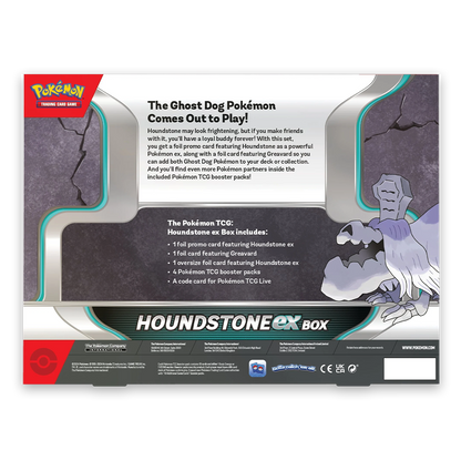 Pokémon TCG: Houndstone ex Collection Box Back