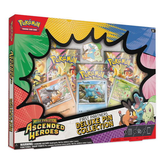 Pokémon TCG: Mega Evolution—Ascended Heroes First Partners Deluxe Pin Collection 1