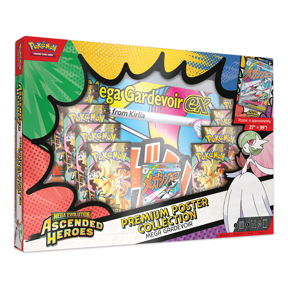 Pokémon TCG: Mega Evolution—Ascended Heroes Premium Poster Collection – Mega Gardevoir