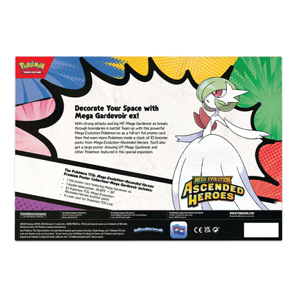 Pokémon TCG: Mega Evolution—Ascended Heroes Premium Poster Collection – Mega Gardevoir Back