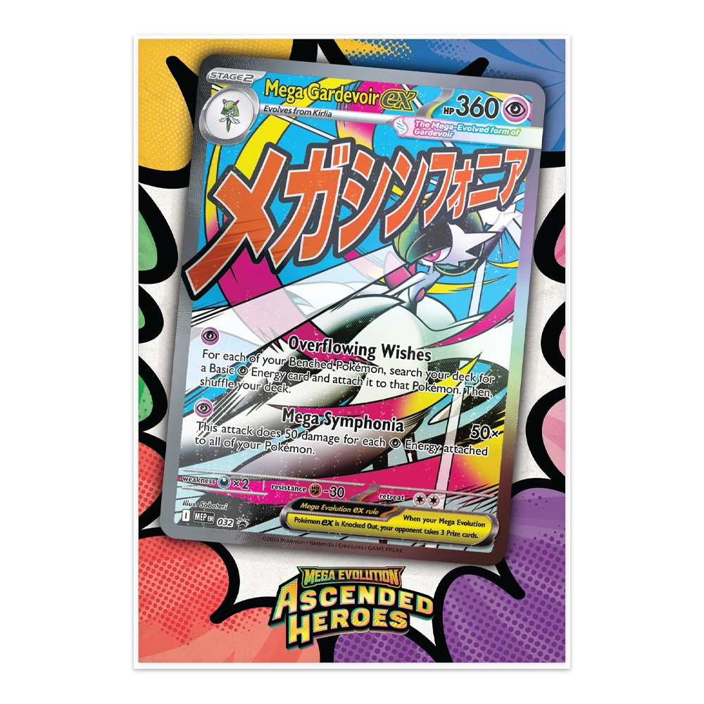 Pokémon TCG: Mega Evolution—Ascended Heroes Premium Poster Collection – Mega Gardevoir Promo