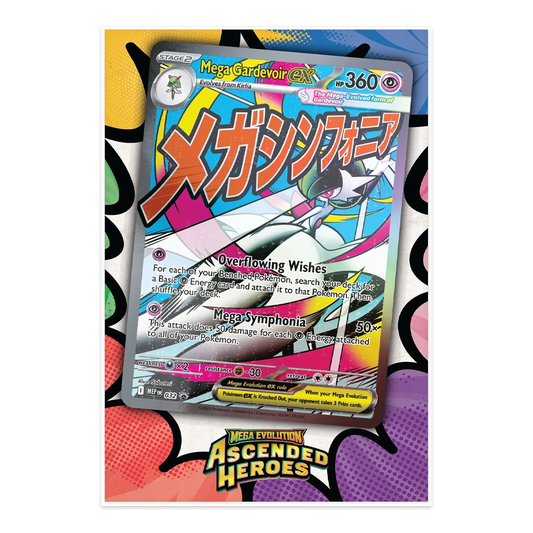 Pokémon TCG: Mega Evolution—Ascended Heroes Premium Poster Collection – Mega Gardevoir Promo