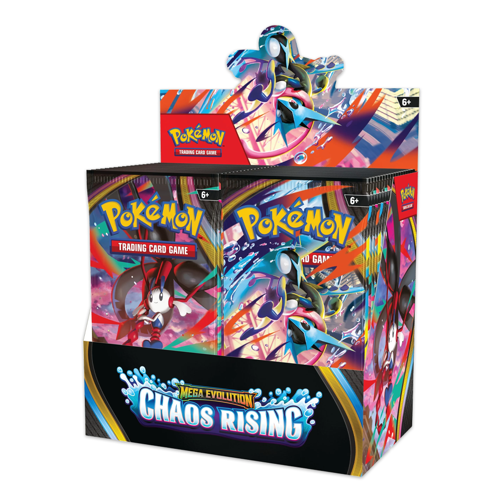 Pokémon TCG: Mega Evolution—Chaos Rising Booster Box Display (ME04)