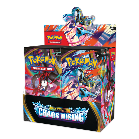 Pokémon TCG: Mega Evolution—Chaos Rising Booster Box Display (ME04)