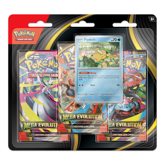 Pokémon TCG: Mega Evolution 3-Pack Blister – Psyduck
