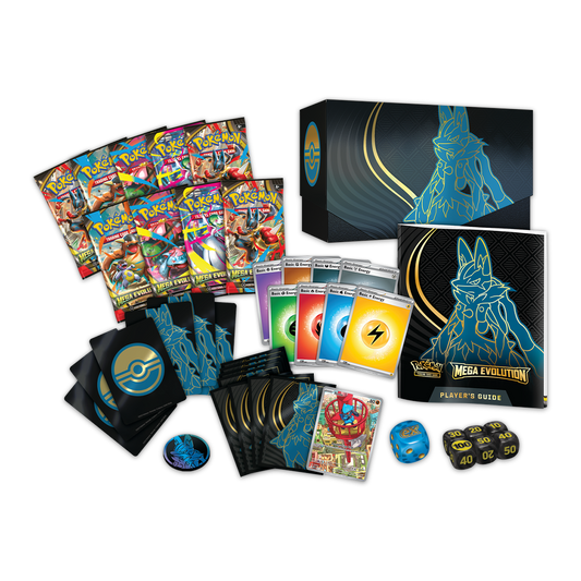 Pokémon TCG: Mega Evolution Elite Trainer Box - Mega Lucario Components