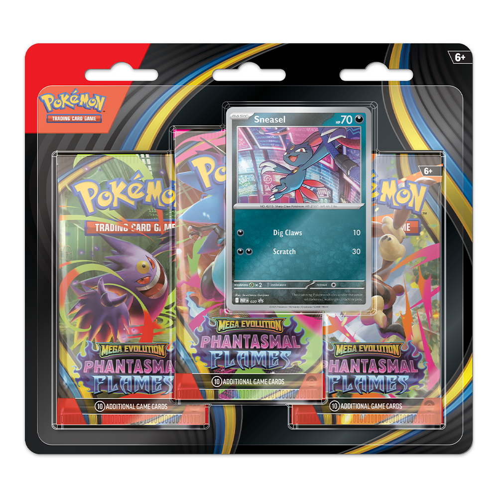 Pokémon TCG: Mega Evolution – Phantasmal Flames 3-Pack Blister – Sneasel