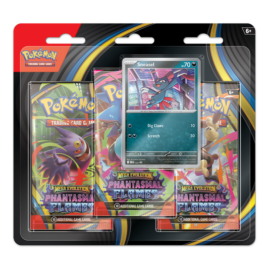 Pokémon TCG: Mega Evolution – Phantasmal Flames 3-Pack Blister – Sneasel