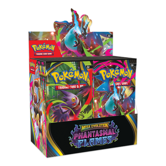 Pokémon TCG: Mega Evolution – Phantasmal Flames Booster Box Display