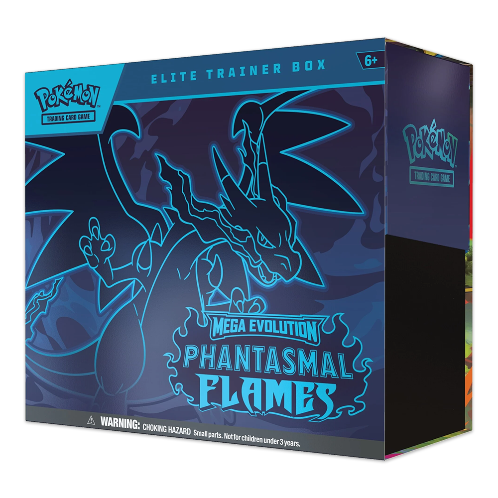 Pokémon TCG: Mega Evolution – Phantasmal Flames Elite Trainer Box Side