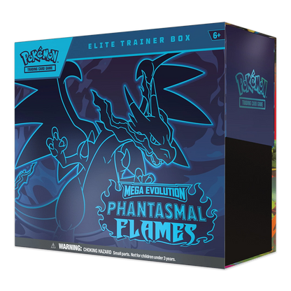 Pokémon TCG: Mega Evolution – Phantasmal Flames Elite Trainer Box Side