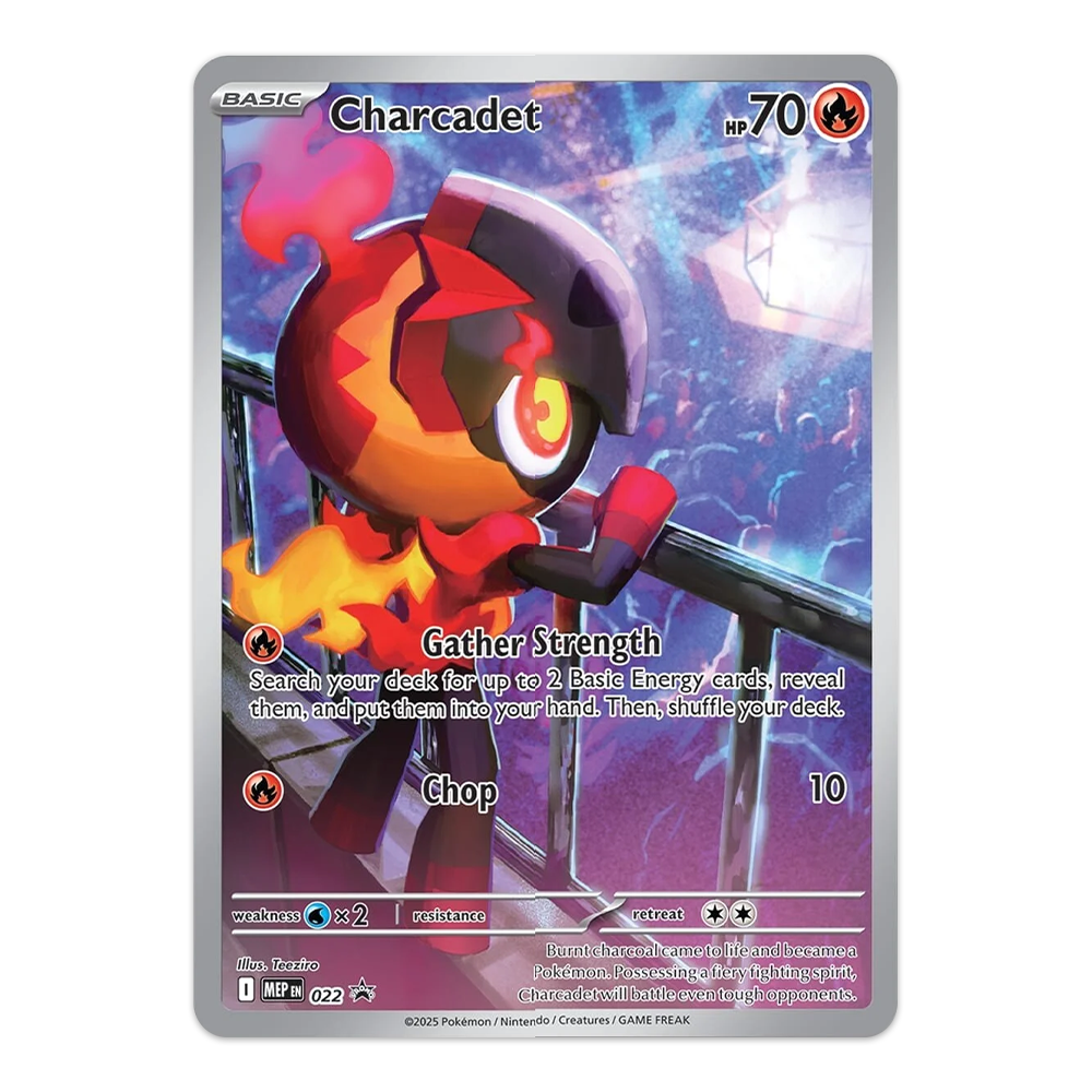 Pokémon TCG: Mega Evolution – Phantasmal Flames Elite Trainer Box Charcadet Promo
