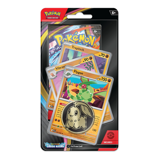 Pokémon TCG: Mega Evolution – Chaos Rising Premium Checklane Blister Display – Flygon