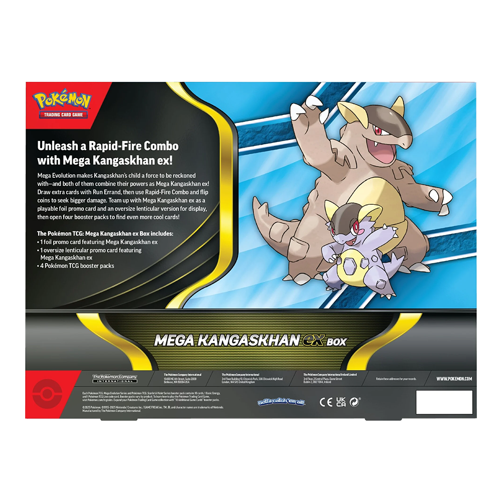Pokémon TCG: Mega Kangaskhan ex Box Back