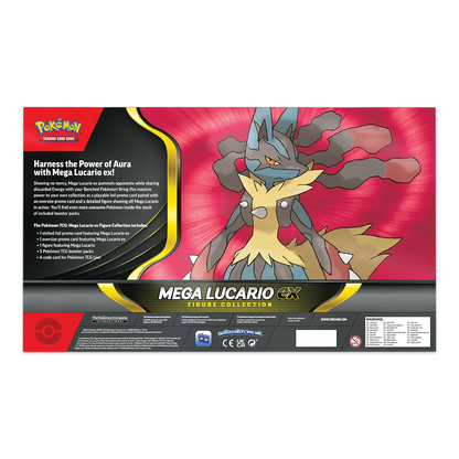 Pokémon TCG: Mega Lucario ex Figure Collection Back