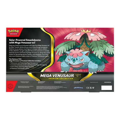 Pokémon TCG: Mega Venusaur ex Premium Collection Back