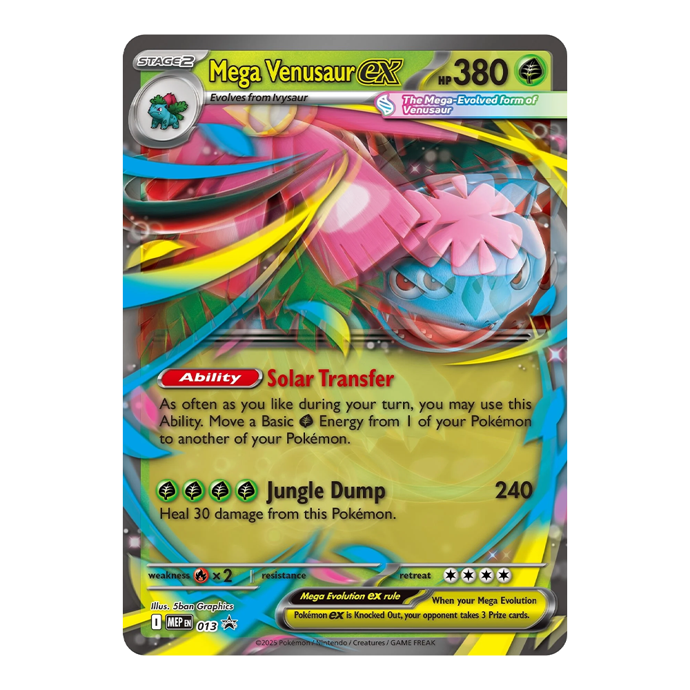Pokémon TCG: Mega Venusaur ex Premium Collection Lenticular Card 1