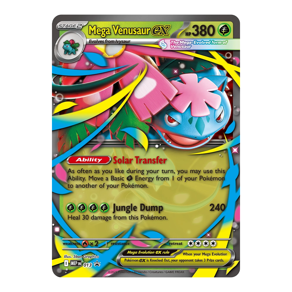 Pokémon TCG: Mega Venusaur ex Premium Collection Lenticular Card 1