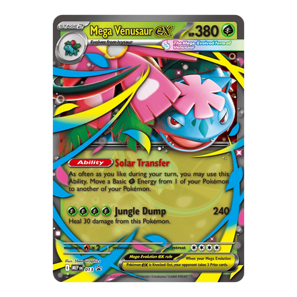 Pokémon TCG: Mega Venusaur ex Premium Collection Lenticular Card 1