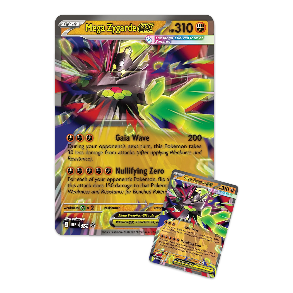Pokémon TCG: Mega Zygarde ex Premium Collection Promo and Jumbo Lenticular Card