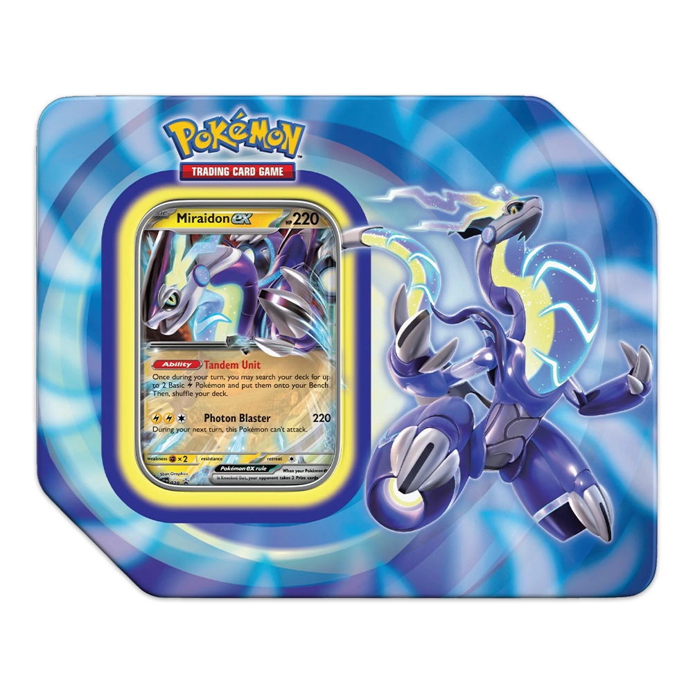 Pokémon TCG: Paldea Legends 5-Booster Tin – Miraidon ex