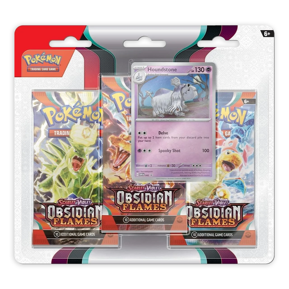Pokémon TCG: Scarlet & Violet – Obsidian Flames 3-Pack Booster Display – Eclipse Cards