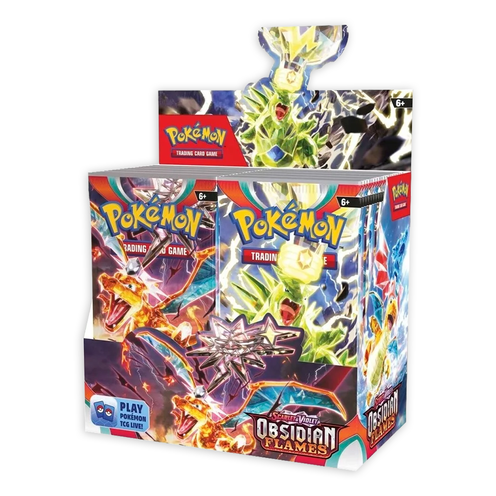 Pokémon TCG: Scarlet & Violet – Obsidian Flames Booster Box Display