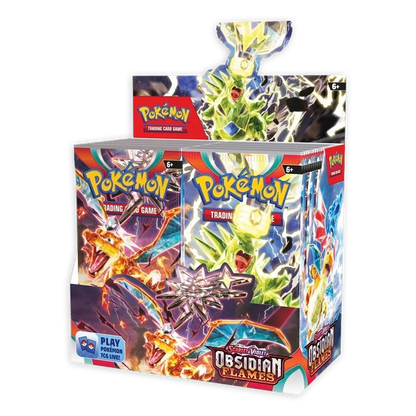 Pokémon TCG: Scarlet & Violet – Obsidian Flames Booster Box Display