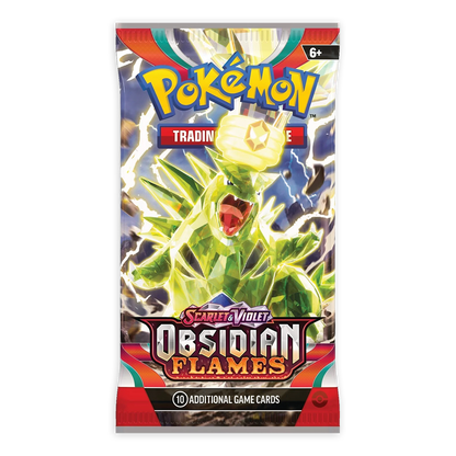 Pokémon TCG: Scarlet & Violet – Obsidian Flames Booster Box Pack - Tyranitar