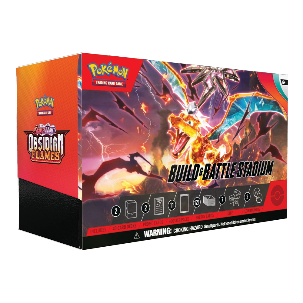 Pokémon TCG: Scarlet & Violet – Obsidian Flames Build & Battle Stadium