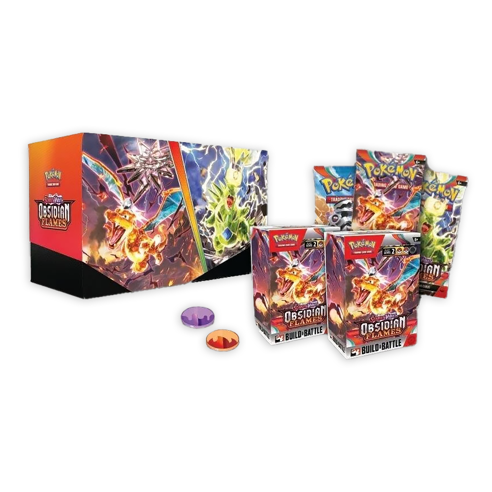 Pokémon TCG: Scarlet & Violet – Obsidian Flames Build & Battle Stadium Contents