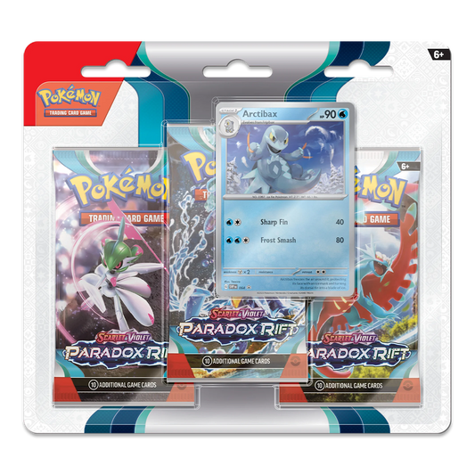Pokémon TCG: Scarlet & Violet – Paradox Rift 3-Pack Booster Display – Arctibax