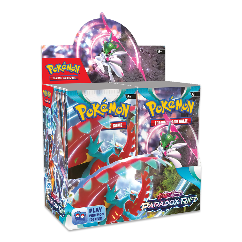 Pokémon TCG: Scarlet & Violet – Paradox Rift Booster Box Display Side