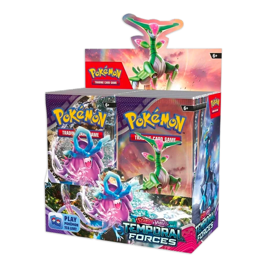 Pokémon TCG: Scarlet & Violet – Temporal Forces Booster Box Display
