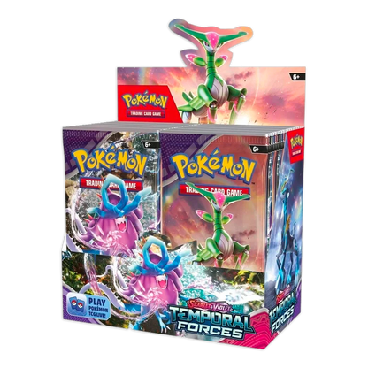 Pokémon TCG: Scarlet & Violet – Temporal Forces Booster Box Display