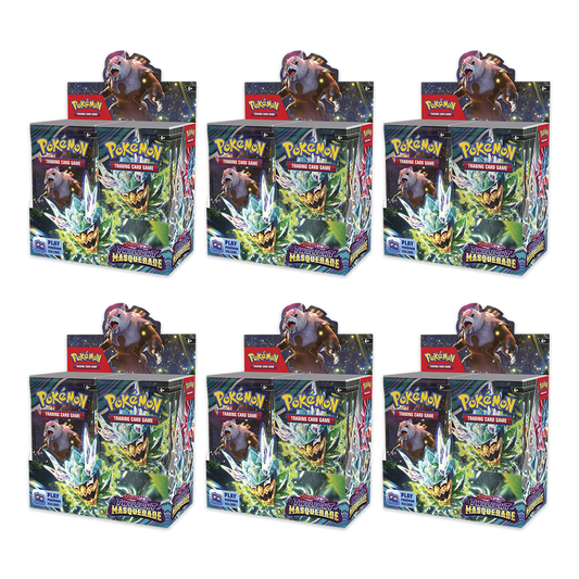 Pokémon TCG: Scarlet & Violet – Twilight Masquerade Booster Box Sealed Case (6 Booster Boxes)